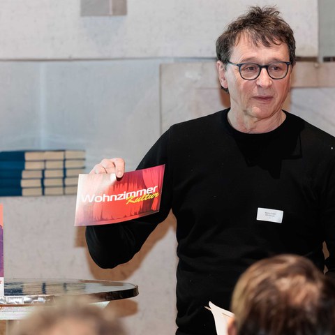 Benno Graber Kulturverantwortlicher Region Leimental und Vertreter des Kulturpools  Leimental. Vergrösserte Ansicht