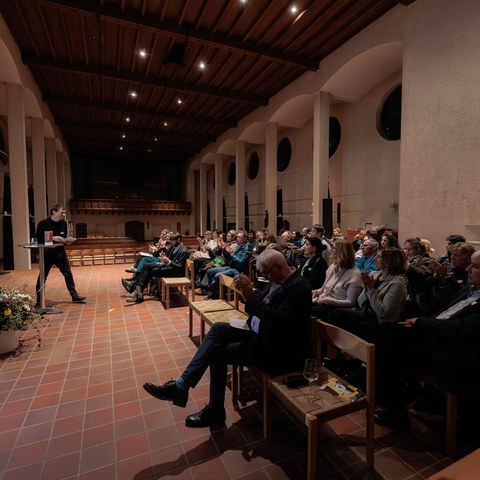 Benno Graber Kulturverantwortlicher Region Leimental und Vertreter des Kulturpools  Leimental. Vergrösserte Ansicht
