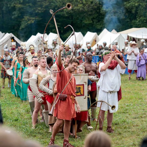Bereit für die Pompa Foto: Susanne Schenker. Vergrösserte Ansicht